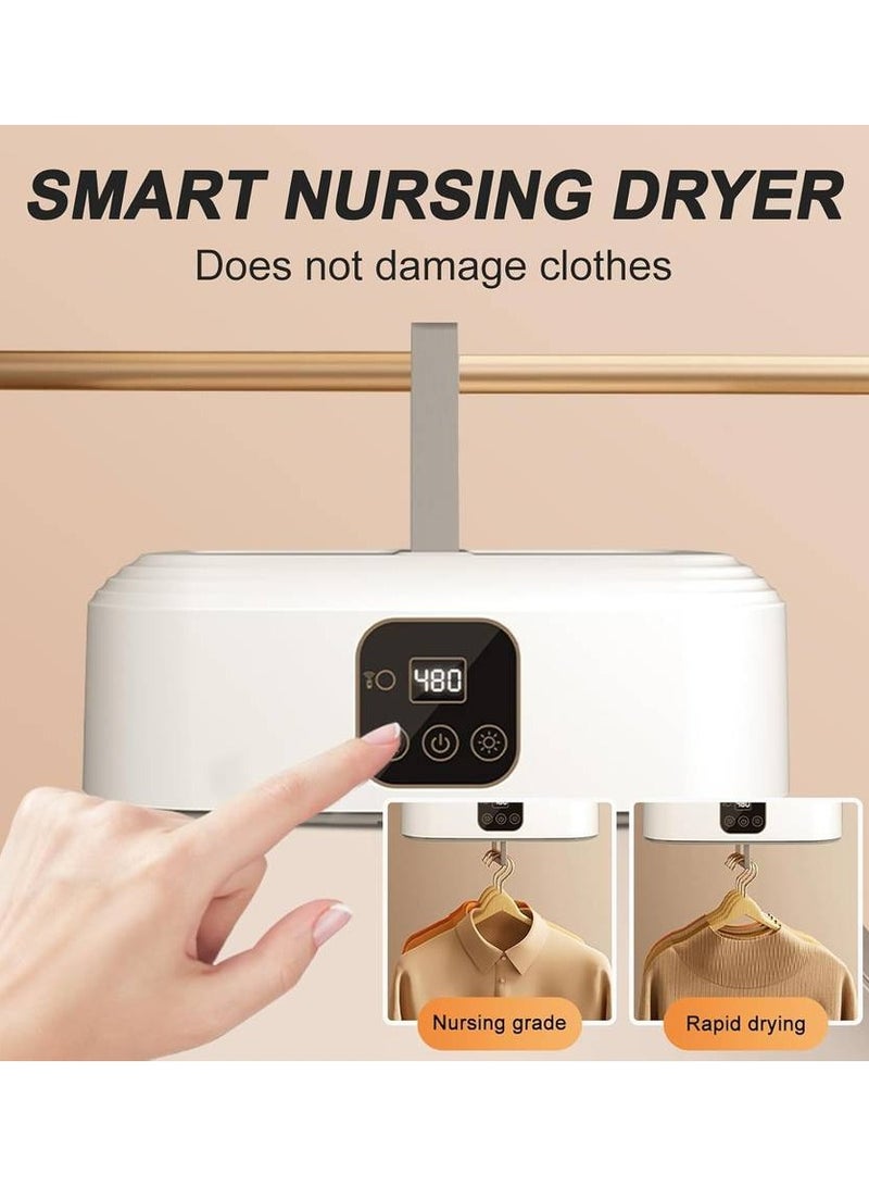 Portable Clothes Dryer for Apartments Dormitory Business Trips,Portable Clothes Drying Bag,Remote Control Electric Dryer,Small Dryer Dual Speed Mode 8 Stages Timed 480 Minute Drying - Image 3