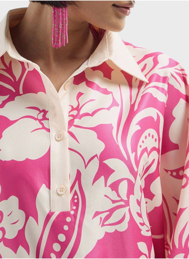 FAV - Floral Printed Kaftan Dress - Image 1