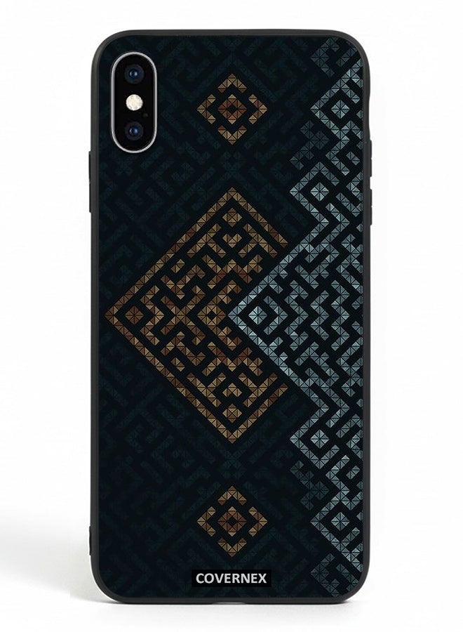 Covernex Apple iPhone X Protective Case Cover Printed Featuring Layered Geometric Pattern - Image 2