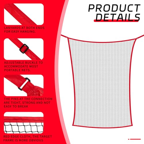 Simgoing Golf Practice Net Extender Attachment for 7 ft or 10 ft Golf Baseball Softball Nets High Impact Chipping Hitting Target Net Extension to Protect Your Sports(4 x 6 ft) - Image 3