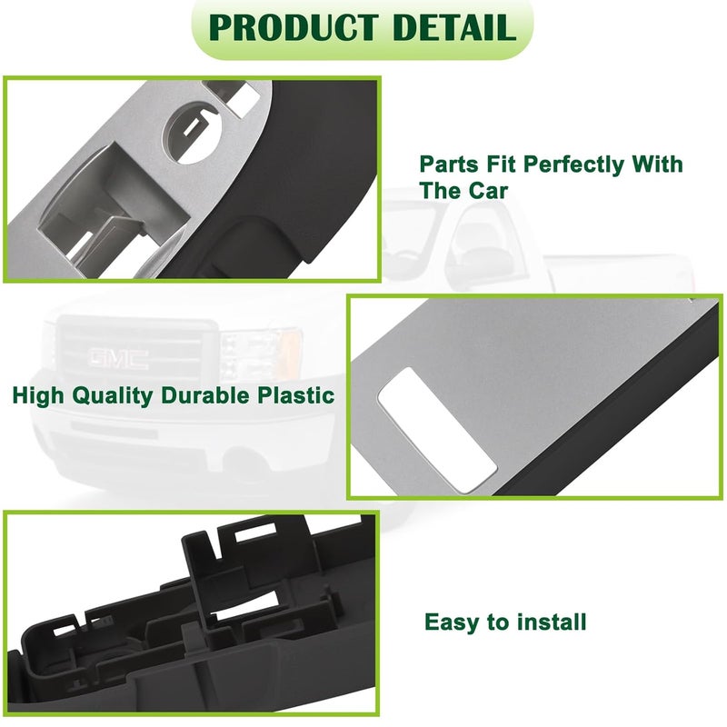 omoZone Window Switch Bezel Cover for 2010-2014 Chevrolet Silverado & GMC Sierra - Front Left Driver Side - Image 4