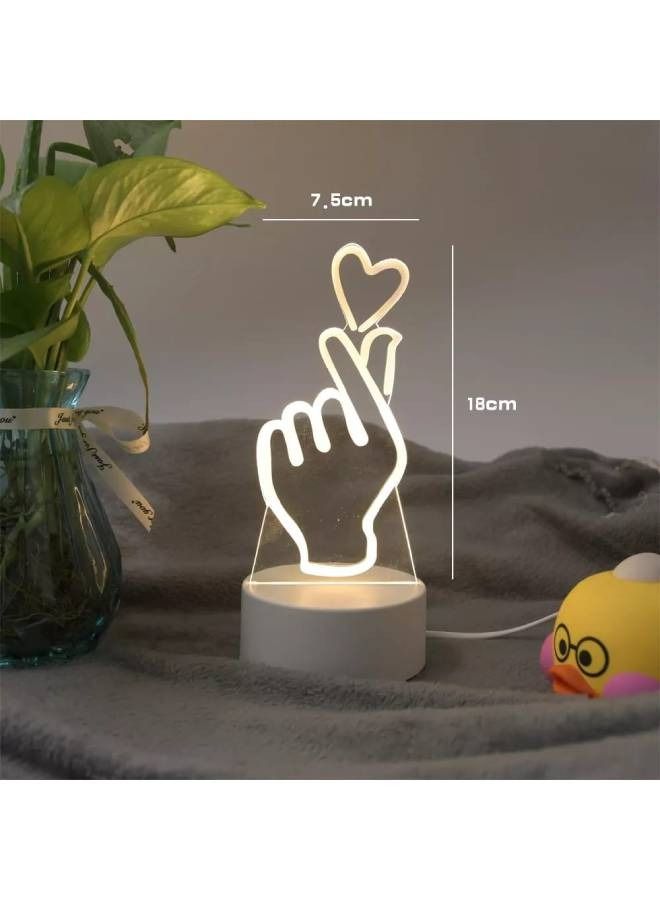 Kutis 3D LED Love Optical Illusion Night Lamp - Image 3