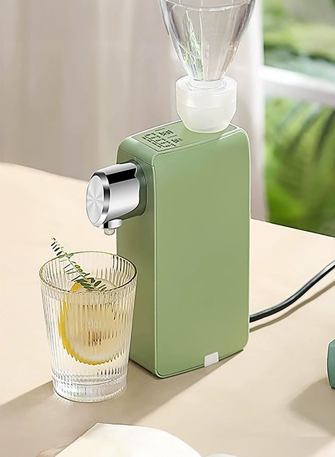 XiuWoo Instant Hot Water Dispenser, Mineral Bottled Water Machine, Desktop Small Speed Hot Travel Pocket Water Heater, 5 Temperatures Choices, green  - Image 1