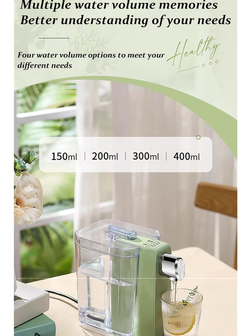 XiuWoo Instant Hot Water Dispenser, Mineral Bottled Water Machine, Desktop Small Speed Hot Travel Pocket Water Heater, 5 Temperatures Choices, green  - Image 5