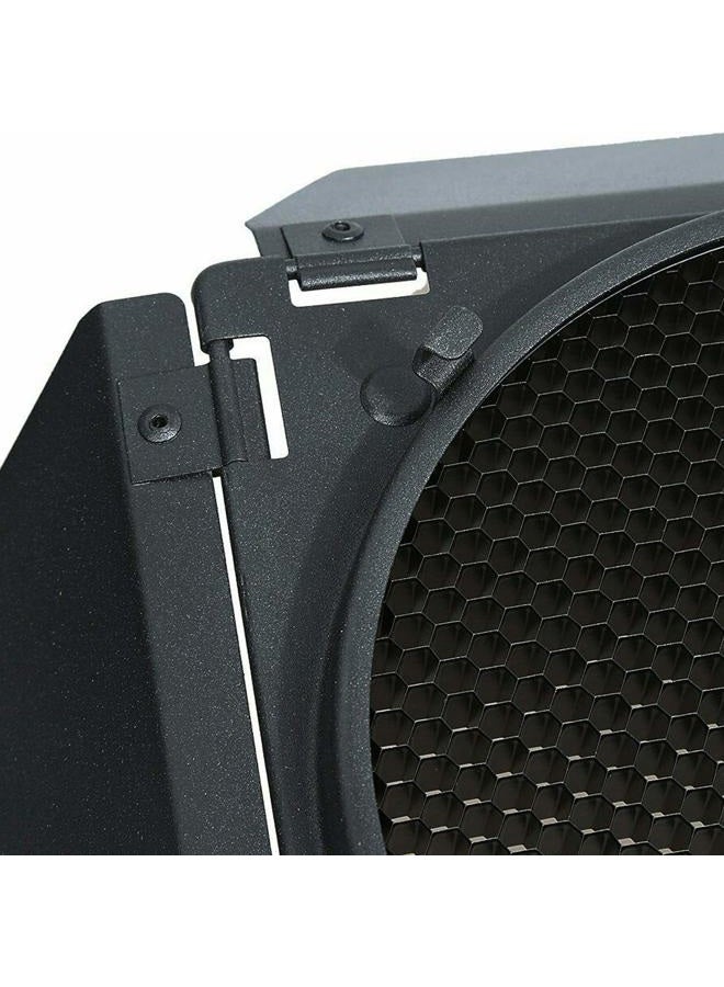 Godox BD-04 Barn Door with Honeycomb Grid and 4 Color Gel Filters(Red Yellow Blue Green) Compatible for Godox 7" Standard Reflectors for AD600B/AD600BM/AD600Pro/SL60W/SL150W/SL200W/MS200/MS300 - Image 3