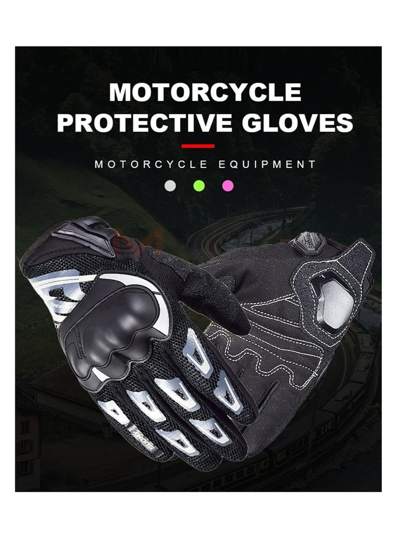 SYOSI, Motorcycle Gloves for Men and Women, Full Finger Cover, Can Touch Screen, Motorbike Dirt Bike Gloves for BMX ATV MTB Riding, Road Racing, Cycling, Motocross - Image 2