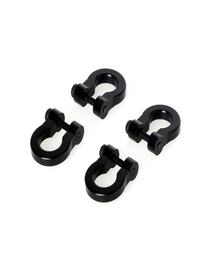 LCX 1/10th RC Crawler Car 4PCS Aluminum Bumper Tow Shackle Set for TRX4 TRX6 SCX10 II SCX10 III SCX10 PRO Gen7 Gen8 Gen9, Upgrades Parts Accessories (Black - CNC) - Image 4
