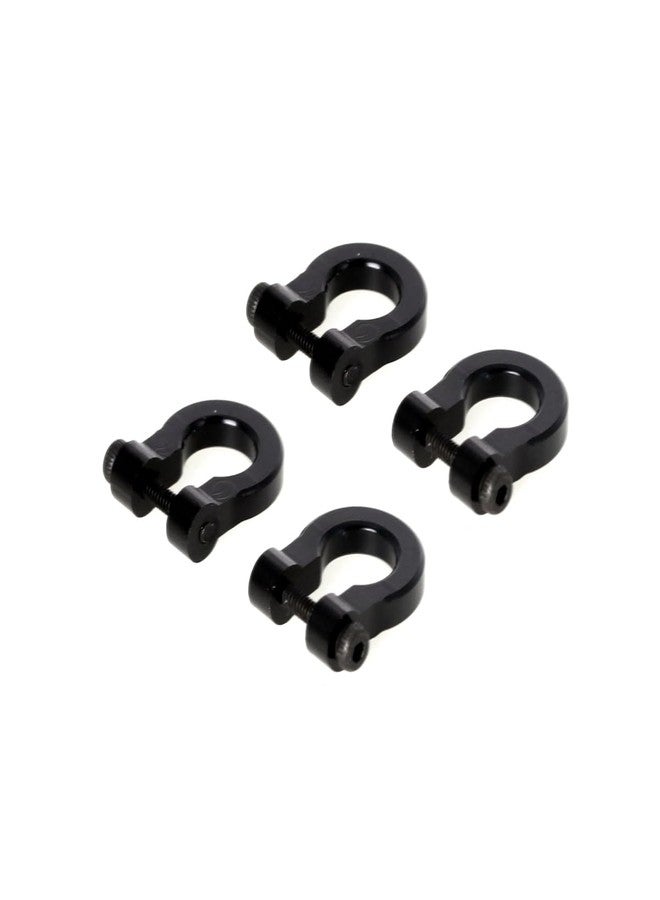 LCX 1/10th RC Crawler Car 4PCS Aluminum Bumper Tow Shackle Set for TRX4 TRX6 SCX10 II SCX10 III SCX10 PRO Gen7 Gen8 Gen9, Upgrades Parts Accessories (Black - CNC) - Image 5