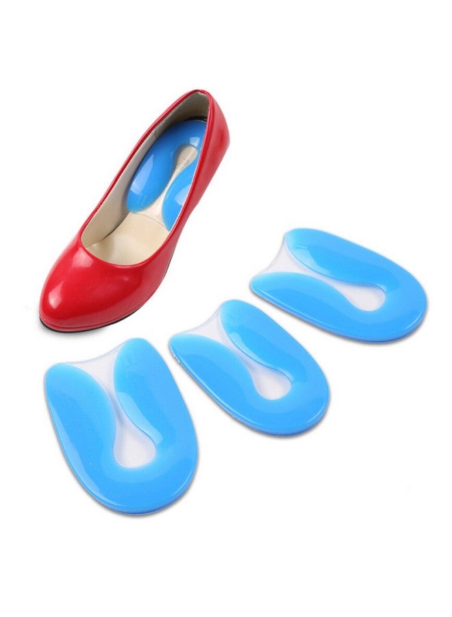 إيلاندي وسادة كعب من جل السيليكون على شكل حرف U لالتهاب اللفافة الأخمصية وتصحيح وسادة الكعب على شكل حرف U مقاس L - Image 3