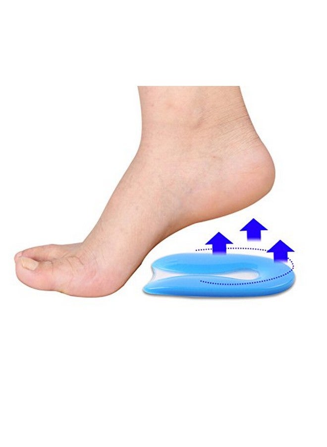 إيلاندي وسادة كعب من جل السيليكون على شكل حرف U لالتهاب اللفافة الأخمصية وتصحيح وسادة الكعب على شكل حرف U مقاس L - Image 5