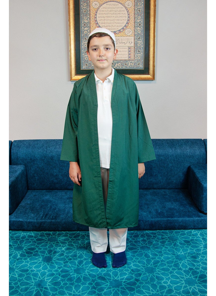 İhvan Online Ikhwan Online Green Bukhara Collar Prayer Dress Boy's Robe  - Image 2
