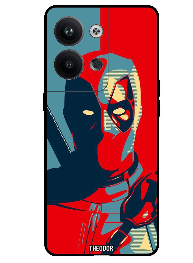 Theodor Protective Case Anti Scratch Shock Proof Bumper Cover For Oppo Reno 9 Pro Deadpool - Image 1