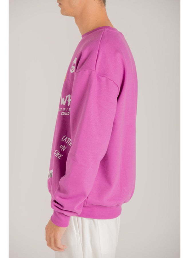 Marco Bergamo OVERSIZE SWEATSHIRT WITH PRINT  - Image 4