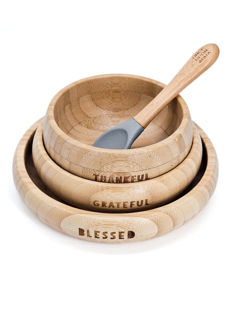 ONCE UPON A DUA My First Breakfast Set (4pc Bamboo Set) - Image 3