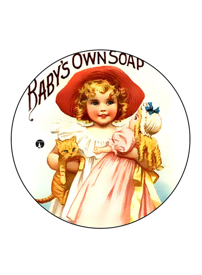 RKN Vintage Art Printed Fridge Magnet  Multicolour - Image 1