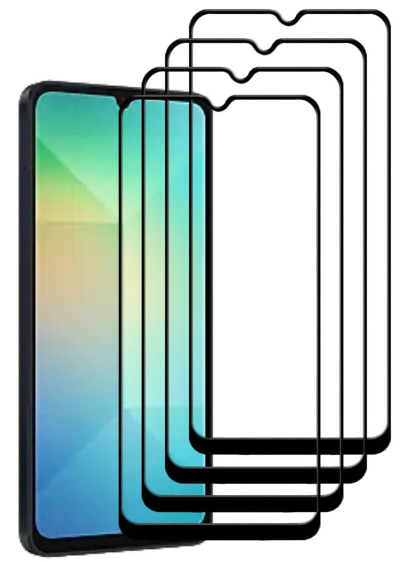 ACLIX 4 Pieces Antistatic ESD Dustproof Premium Quality High Definition Tempered Glass Screen Protector Designed For Samsung Galaxy A06 - Image 1
