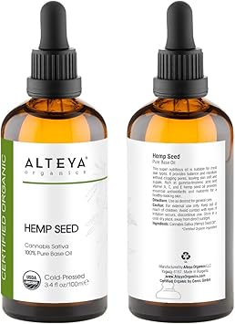 Alteya زيت بذور القنب العضوي من ألتييا 100 مل 100% معتمد من وزارة الزراعة الأمريكية عضوي نقي طبيعي معصور على البارد زيت ناقل مرطب مغذي - Image 2