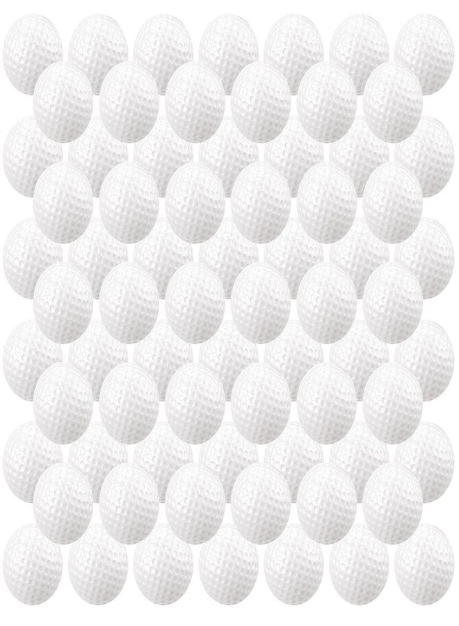 Junkin 80 Pcs Foam Golf Balls Rubber Practice Balls Realistic Feel and Flight Sport Training for Indoor or Outdoor Backyard Golf Training(White) - Image 1