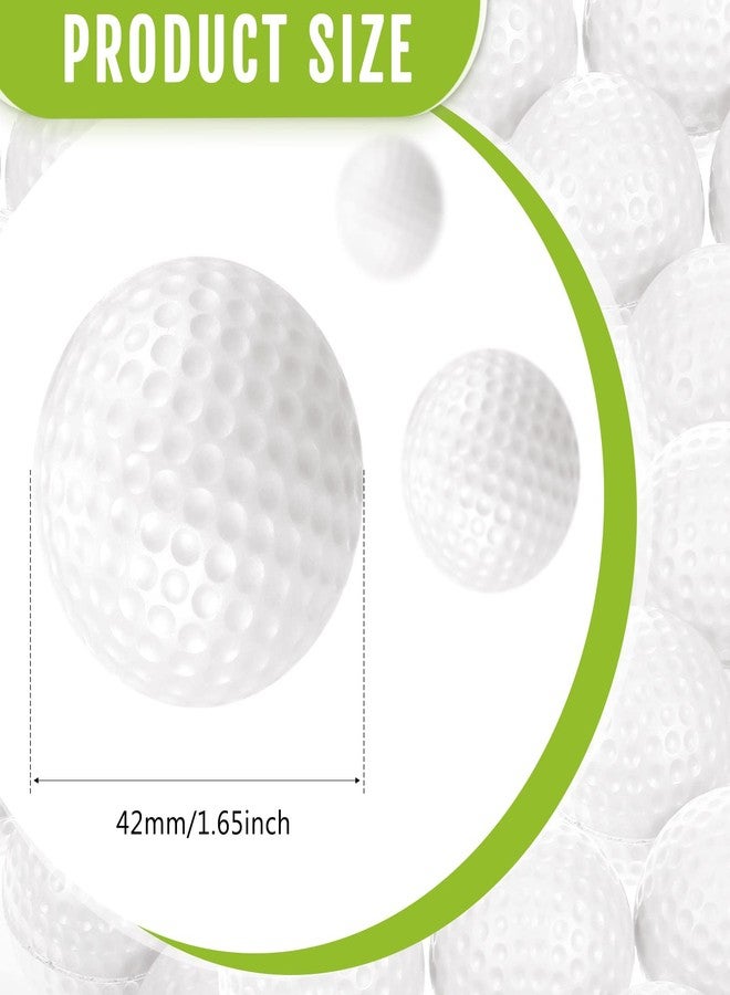 Junkin 80 Pcs Foam Golf Balls Rubber Practice Balls Realistic Feel and Flight Sport Training for Indoor or Outdoor Backyard Golf Training(White) - Image 3