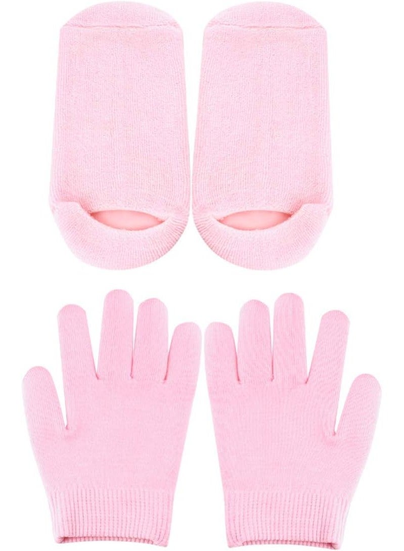Generic Premium Silicone Moisturizing Gloves and Socks Set for Skin Care and Rejuvenation - Image 1