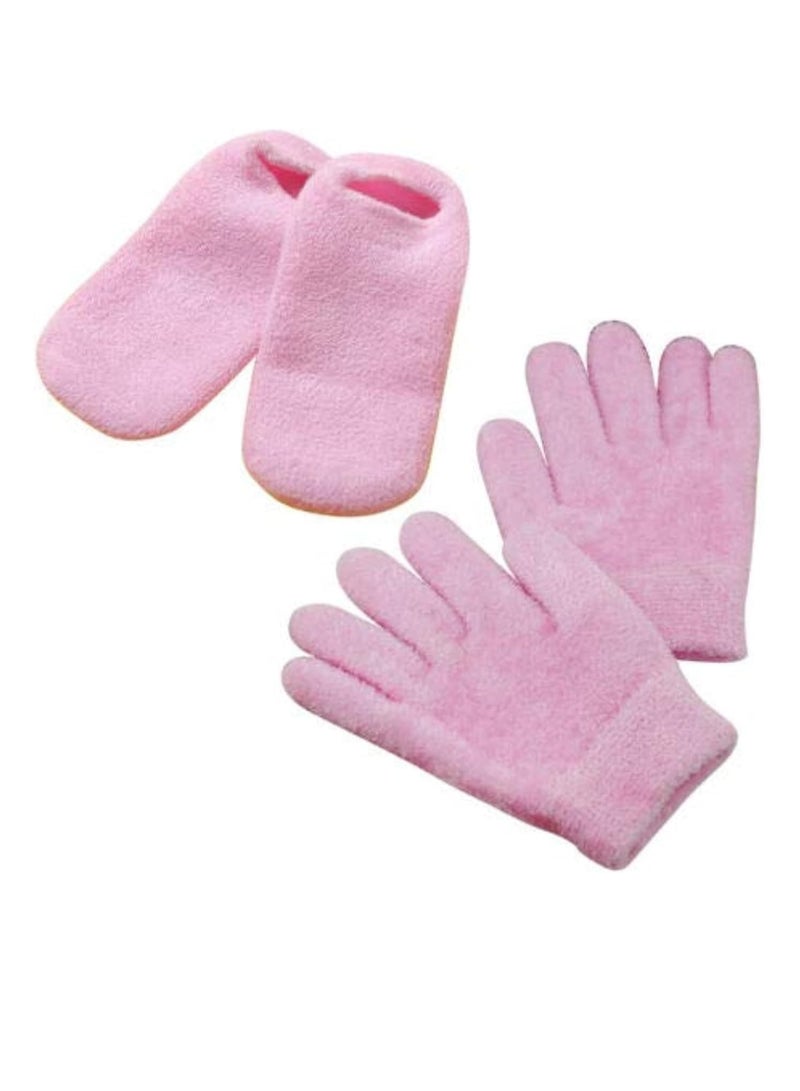 Generic Premium Silicone Moisturizing Gloves and Socks Set for Skin Care and Rejuvenation - Image 2