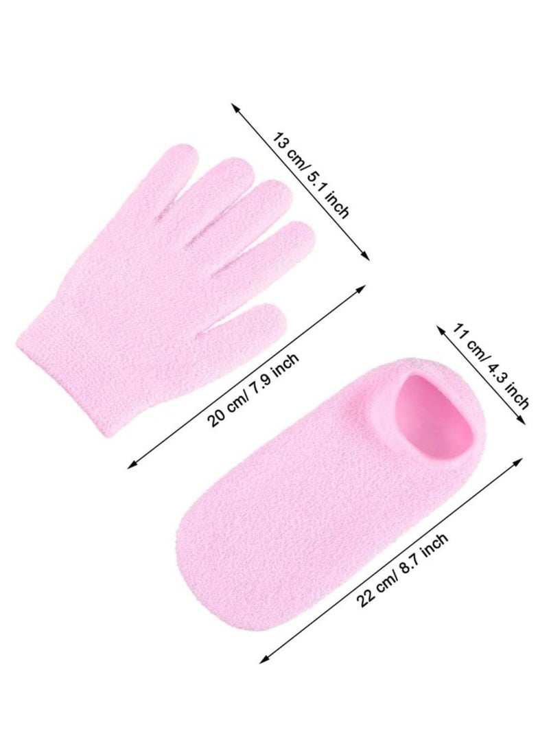 Generic Premium Silicone Moisturizing Gloves and Socks Set for Skin Care and Rejuvenation - Image 3