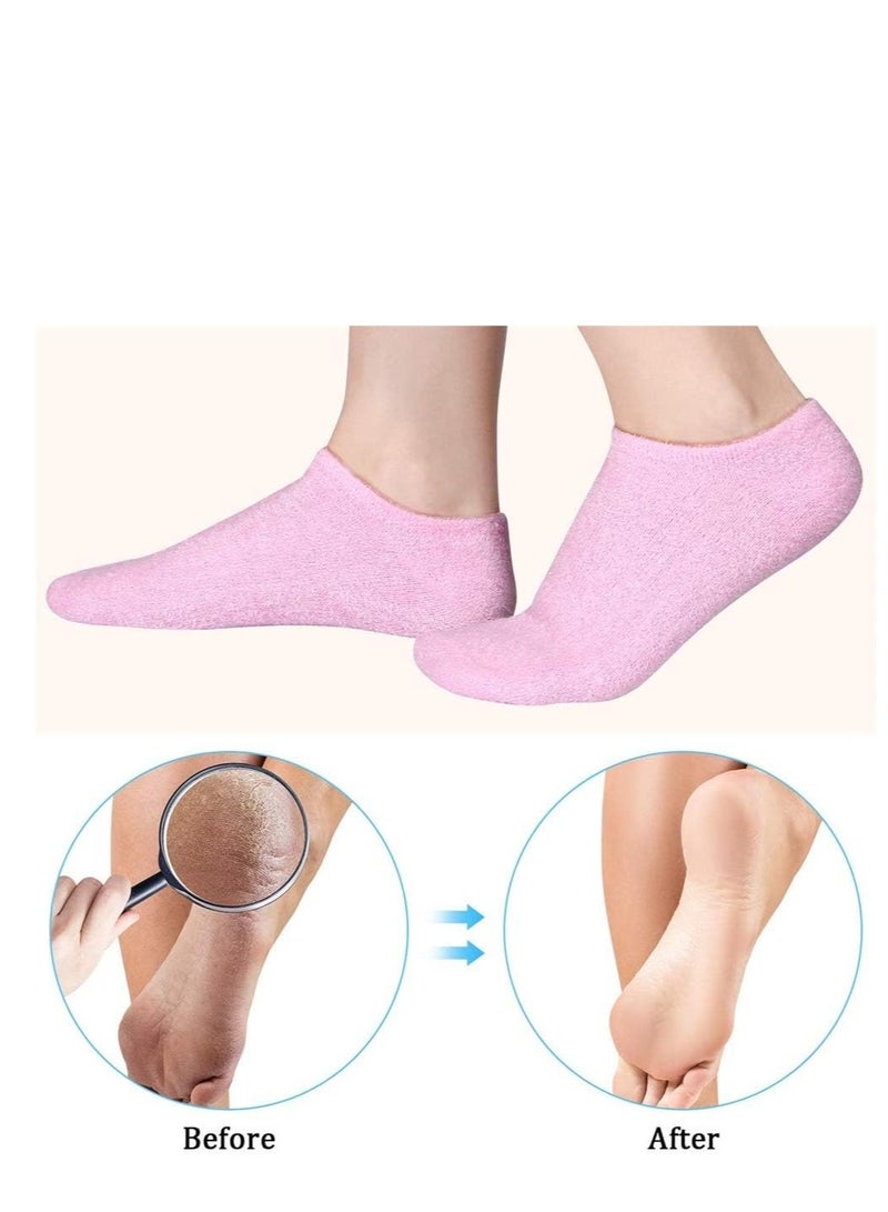 Generic Premium Silicone Moisturizing Gloves and Socks Set for Skin Care and Rejuvenation - Image 5