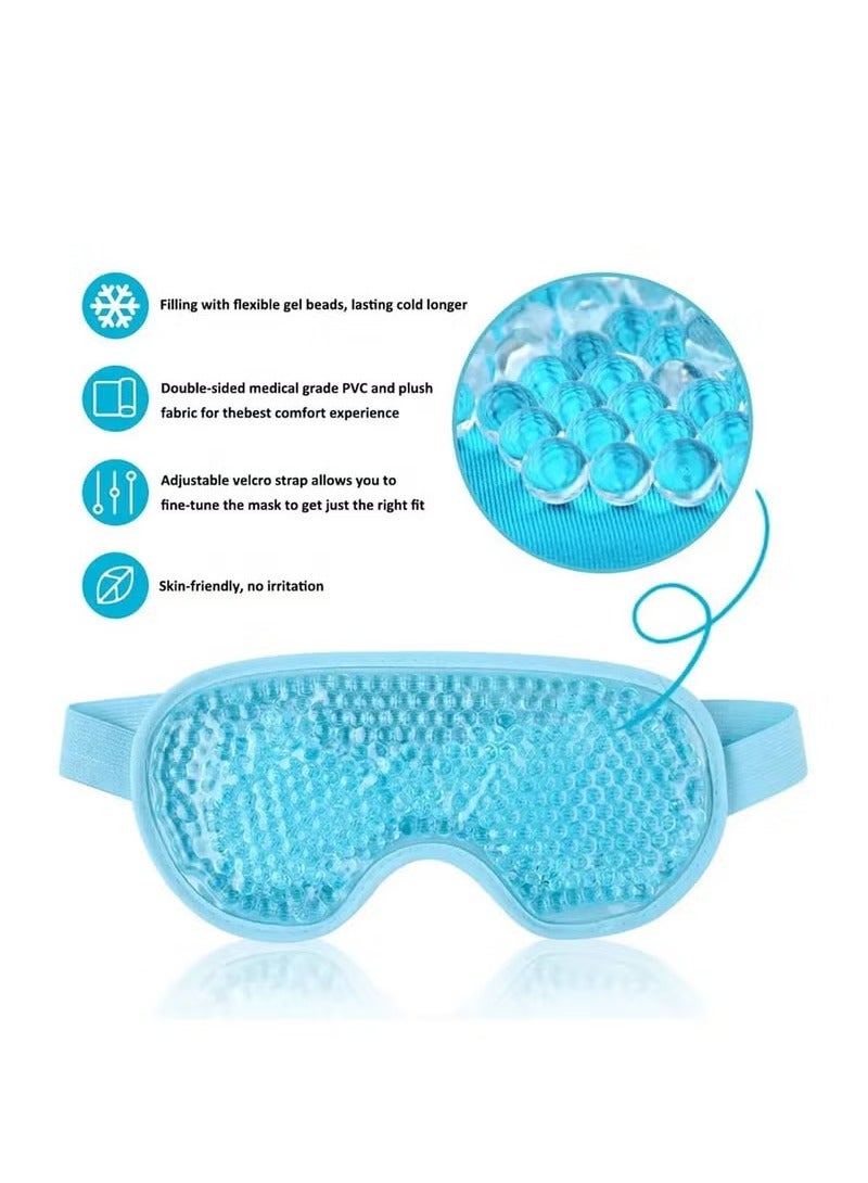 4PCS Set Eye Mask Reusable Cold and Hot Gel Eye Mask Sleeping for Dark Circles and Puffiness - Image 4