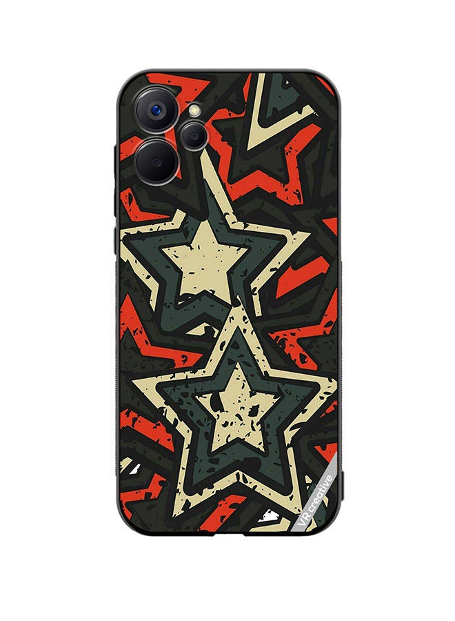 VR CREATIVE Protective Case Cover For Realme 9i 5G Stars Design Multicolour - Image 1