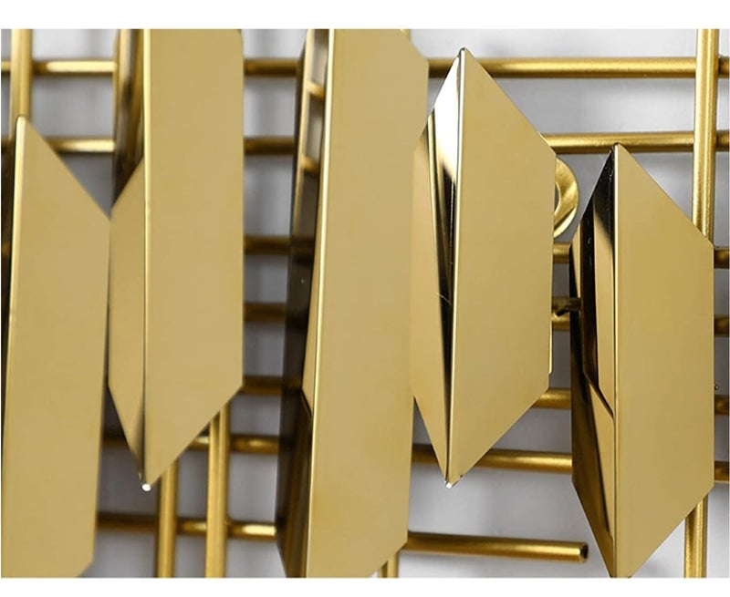 Large Wall Sculpture 3D Modern Metal Wall Sculpture Vertical Living Room Bedroom Metal Decoration - Image 4