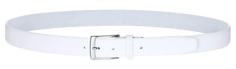 KM Legend Men's Genuine Leather Dress Belt with Premium Quality - Classic & Fashion Design for Work Business and Casual (sWhite, 38) - Image 2