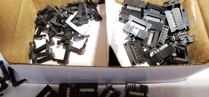 Connectors Pro 2X5 10-Pin 2mm 25 Sets Female Connectors, 2.0mm 0.079" Dual Row Mini IDC Sockets for 1mm Flat Ribbon Cable, 25-Pack - Image 3