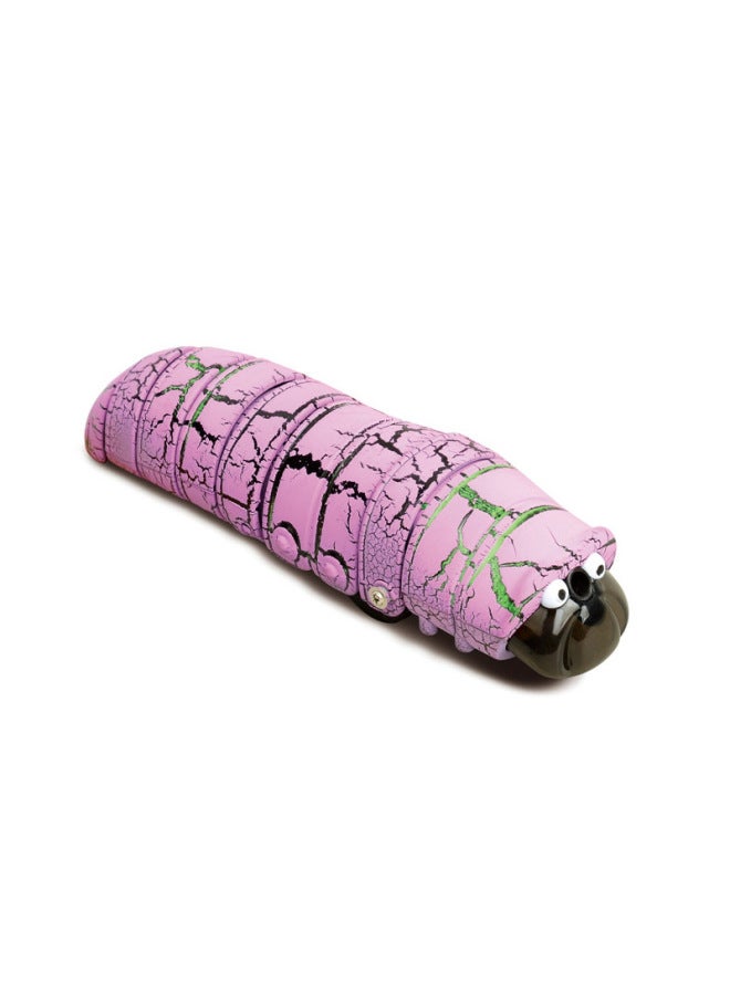 Internet Popular Simulation Trick Remote Control Caterpillar Mini Yoyo Worm Electric Funny Cat And Dog Strange Toy-Color:Remote Caterpillar-Purple  - Image 1