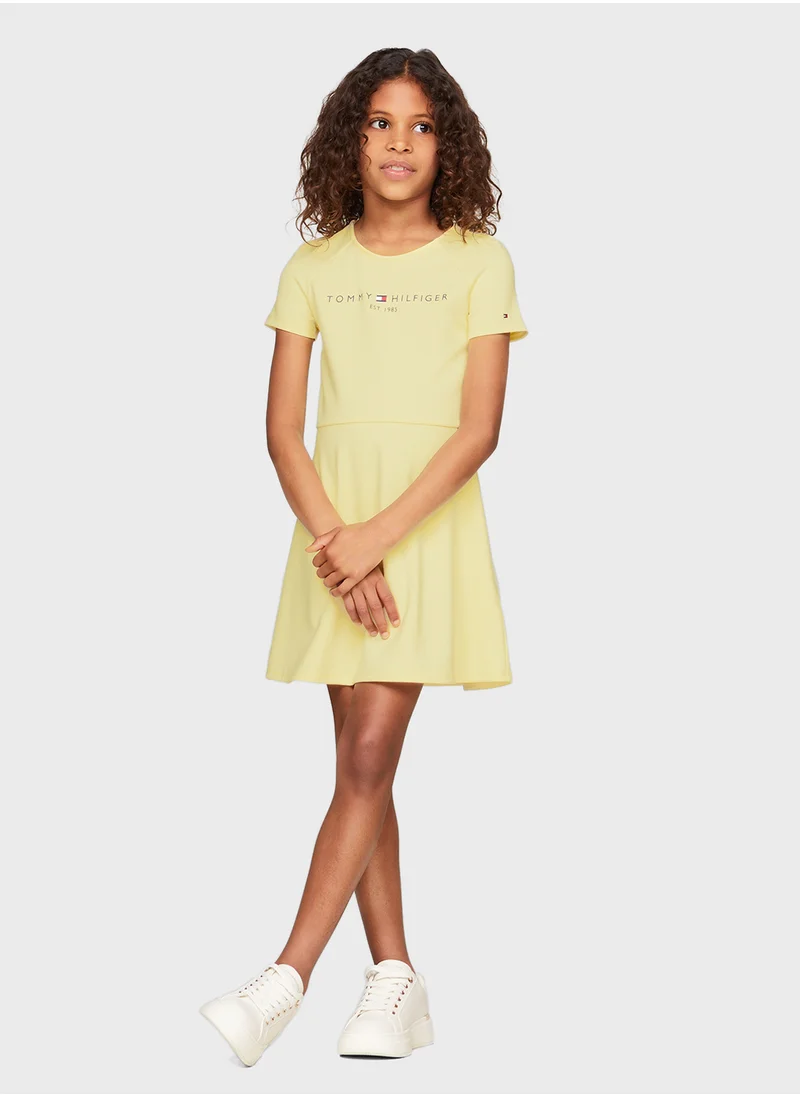 TOMMY HILFIGER PUNTO FIT & FLARE DRESS SS