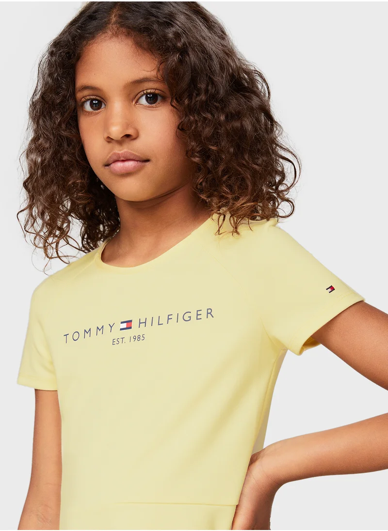 TOMMY HILFIGER PUNTO FIT & FLARE DRESS SS