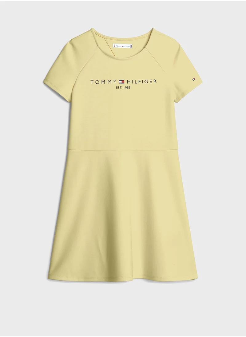 TOMMY HILFIGER PUNTO FIT & FLARE DRESS SS