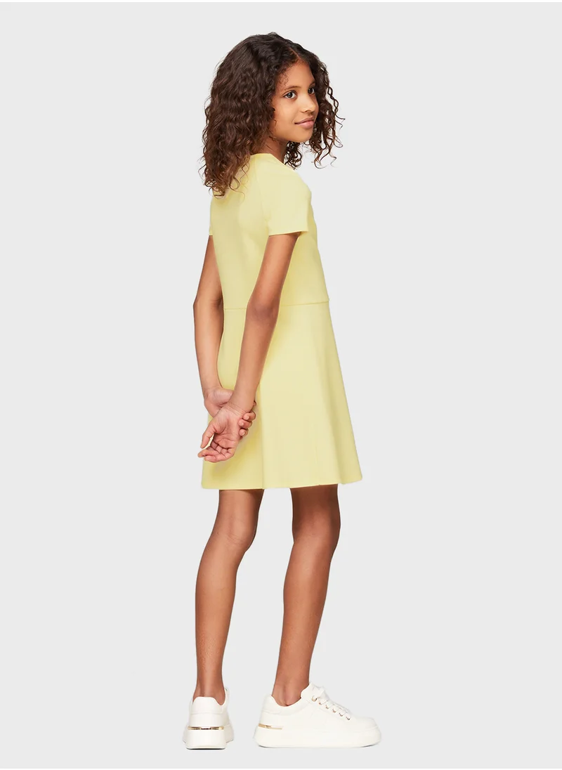 TOMMY HILFIGER PUNTO FIT & FLARE DRESS SS