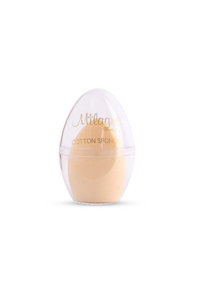 Milagro Beauty Makeup Sponge Blender Nonlatex Soft Cotton Blending Puff For Foundation Face Powder Cream Wet & Dry Make Up (Beige)  - Image 2