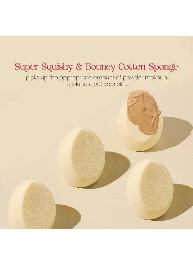 Milagro Beauty Makeup Sponge Blender Nonlatex Soft Cotton Blending Puff For Foundation Face Powder Cream Wet & Dry Make Up (Beige)  - Image 5