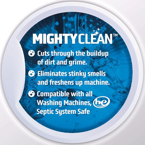 MIGHTY CLEAN Washing Machine Cleaner Tablets 24 Pack - 1 Year Supply, Septic Safe Washing Machine Cleaning Tablets, Washer Cleaner Tablet, Works with All Washers Including HE - Image 4