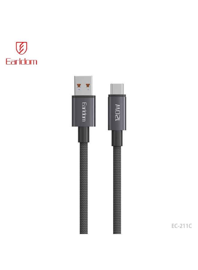 Earldom Cable EC-211 USB to USB-C 120W Super-Fast Charging – Power Up in Minutes - Image 1