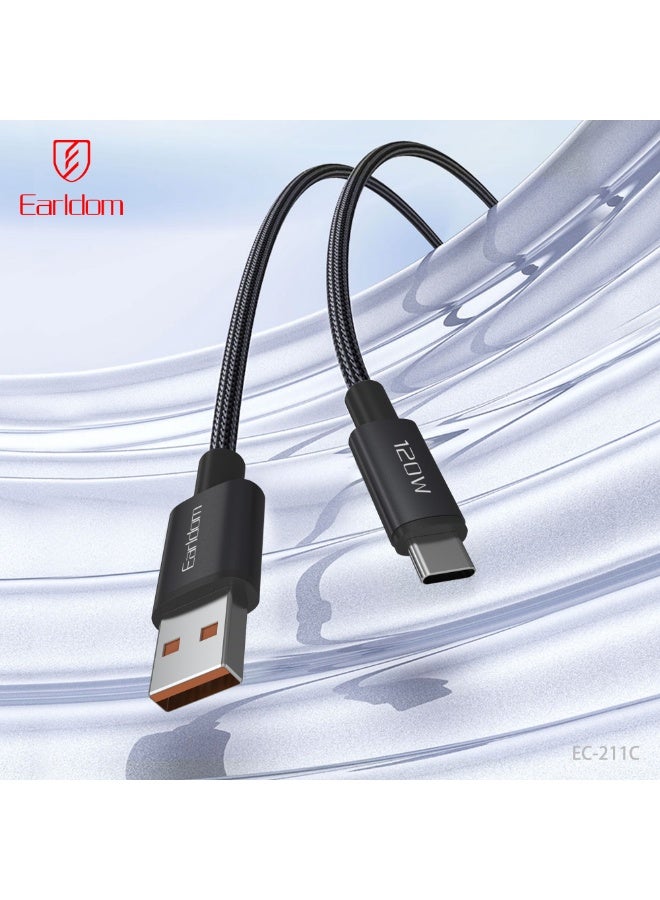 Earldom Cable EC-211 USB to USB-C 120W Super-Fast Charging – Power Up in Minutes - Image 2