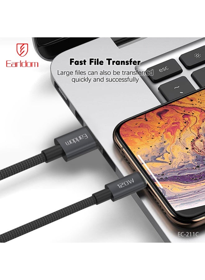 Earldom Cable EC-211 USB to USB-C 120W Super-Fast Charging – Power Up in Minutes - Image 3