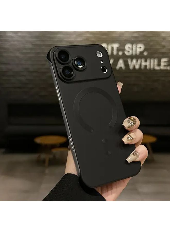 Magnetic Case Compatible with iPhone 17 Pro Max 17 Pro 17 Air Black Wireless Charging Shockproof Cover - Image 5