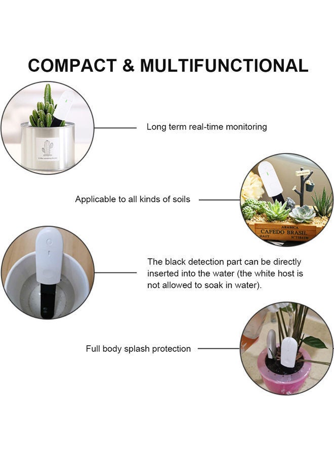 NIBEMINENT Intelligent Soil Tester White/Black - Image 4