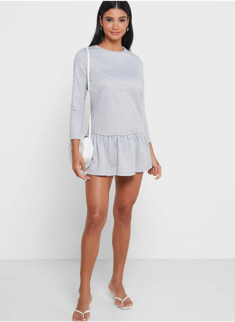 New Look Petite Drop Hem Jersey Dress