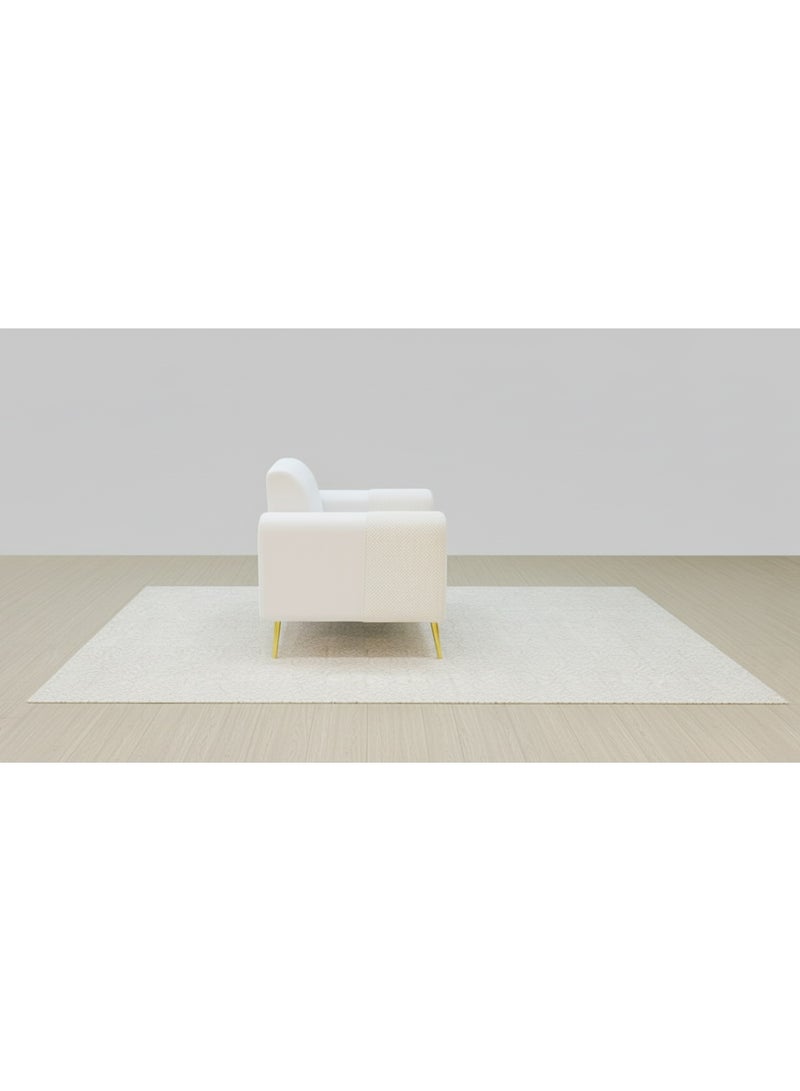 طقم أريكة أبيض 3+2+1 مع إسفنج عالي المرونة – أريكة عصرية بستة مقاعد لغرفة المعيشة والمكتب - Image 4