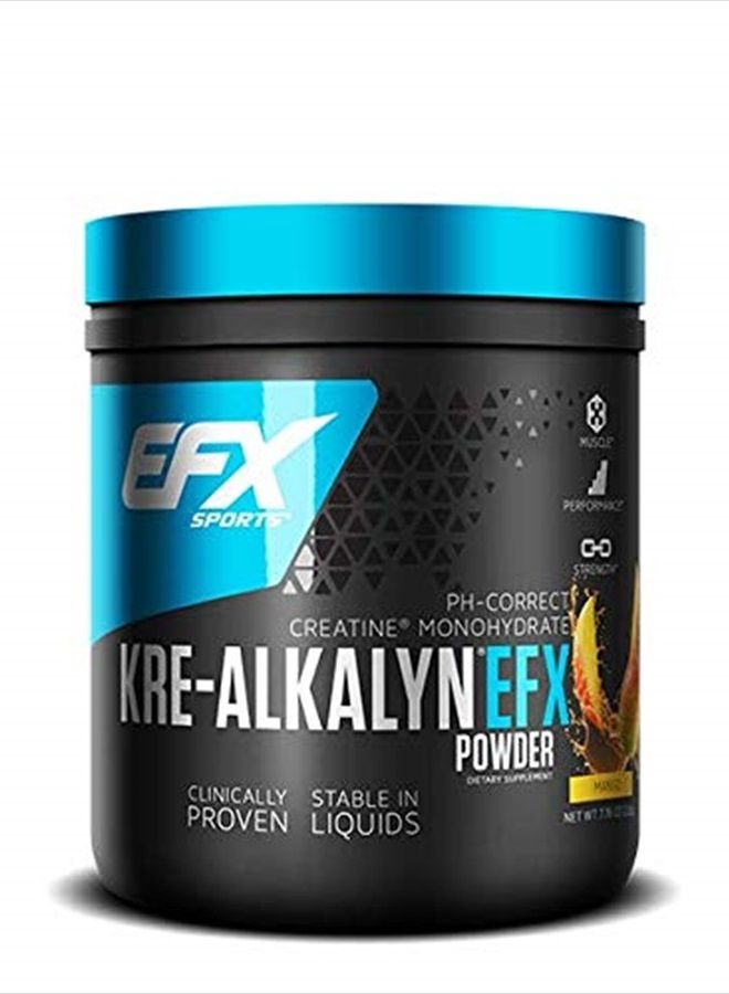 EFX SPORTS Kre-Alkalyn EFX Powder | pH Correct Creatine Monohydrate Powder Supplement | Strength, Muscle Growth & Performance | 110 Servings (Mango) - Image 1