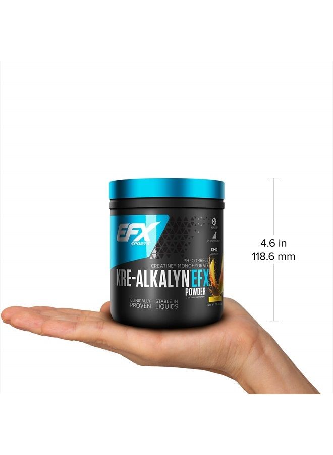 EFX SPORTS Kre-Alkalyn EFX Powder | pH Correct Creatine Monohydrate Powder Supplement | Strength, Muscle Growth & Performance | 110 Servings (Mango) - Image 3