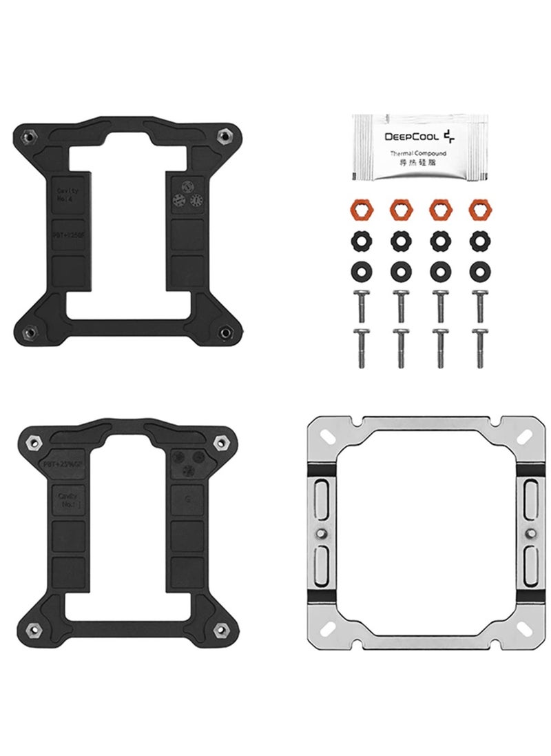 DEEPCOOL - Deepcool AG400 LED Single Tower 120 mm CPU Air Cooler/CPU Fan | Support Intel - LGA1700/1200/1151/1150/1155 & AMD - AM5/AM4 - R-AG400-BKLNMC-G-1 - Image 1